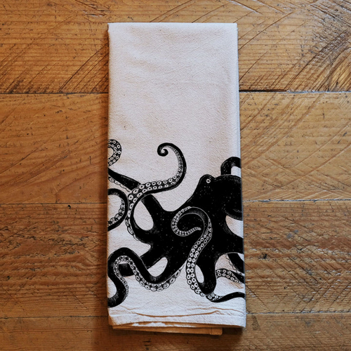 PNW Octopus Tea Towel