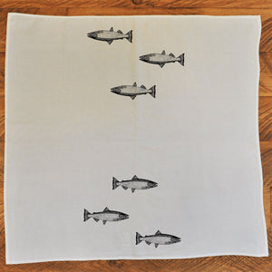 Salmon Tea Towel
